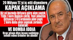 KOCAMAZ’DAN PEŞ PEŞE FLAŞ İDDİALAR… “UCUZ OLSUN DİYE SAĞLIĞI GÖZ ARDI ETTİLER!”