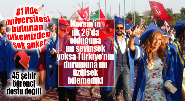 MERSİN, ÖĞRENCİ DOSTU KENTİ OLDUĞUNU İSPATLADI!