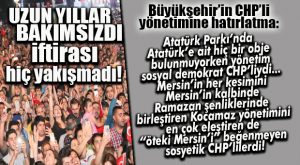 ATATÜRK PARKI’NA SENELERCE SIRT ÇEVİREN “SOSYAL DEMOKRATLARIN” DAYANILMAZ ACİZLİĞİ