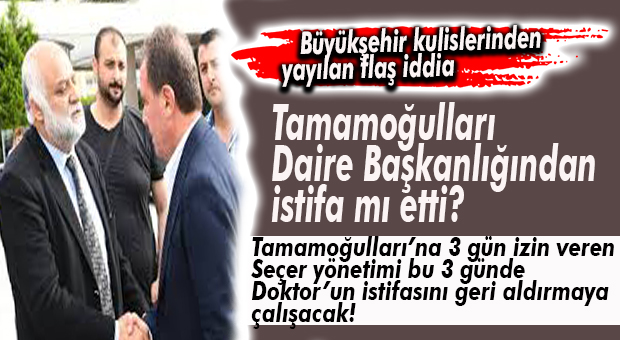 HAYDA… GÖZLER PAZARTESİ’DE… FLAŞ İDDİA NECDET TAMAMOĞULLARI CEPHESİNDEN