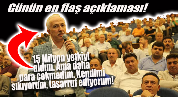 AK PARTİLİ GÜLTAK: “BEN 15 MİLYON YETKİSİNİ ALDIM AMA DAHA KULLANMADIM, KENDİMİ SIKIYORUM!”