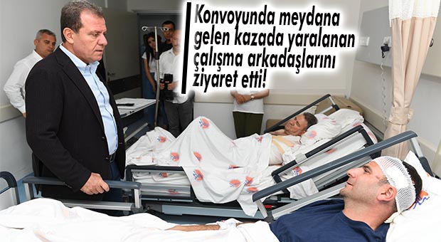 SEÇER, KONVOYUNDA YARALANAN PERSONELİ ZİYARET ETTİ