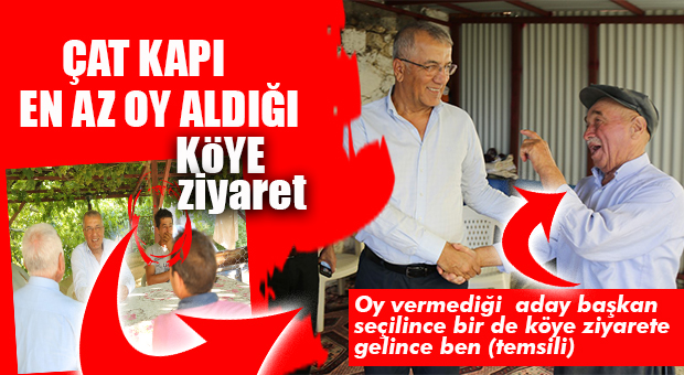 MEZİTLİ BELEDİYE BAŞKANI TARHAN EN AZ OY ALDIĞI MAHALLEYİ ZİYARET ETTİ
