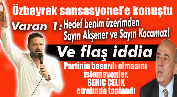 ALİCAN ÖZBAYRAK: “ÖMRÜMÜN GERİ KALANINI KUMPASÇILARLA MÜCADELE EDEREK GEÇİRECEĞİM!”
