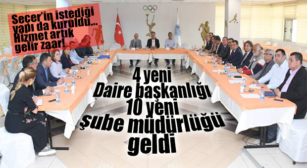 YENİ KURULANLAR, KAPANANLAR… İŞTE BÜYÜKŞEHİR’İN YENİ TEŞKİLAT ŞEMASI…