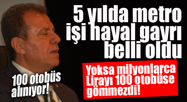 BÜYÜKŞEHİR METROYA KONSANTRE DEĞİL Mİ YOKSA? HEDEF 100, İLK ETAPTA 73 OTOBÜS İÇİN İHALEYE ÇIKILIYOR!