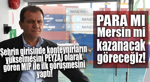 ŞEHRİN GİRİŞİNDEKİ KONTEYNIRLARIN YÜKSELMESİNİ “PEYZAJ” OLARAK GÖREN MIP’E BİR ZİYARET DE SEÇER’DEN: “BURAYI DÜZENLEMEMİZ LAZIM!”