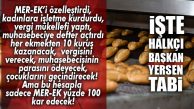 TÜCCAR BAŞKAN MER-EK’İ KURTARACAK, GARİBAN İŞLETMECİ KADINLARI KURBAN EDECEK!