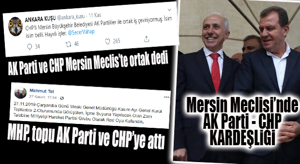 HAYIRLI İŞLER… AK PARTİLİLER CHP’Lİ SEÇER’LE YÜRÜYOR… MHP SESSİZ… “ŞİMDİLİK!”