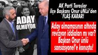 FLAŞ GELİŞME… AK PARTİ TOROSLAR İLÇE BAŞKANI ONUR ÜNLÜ KONGREDE ADAY OLMAYACAĞINI AÇIKLADI