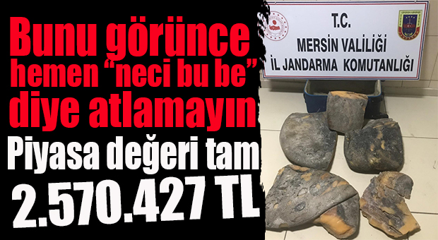 MERSİN’DE ELE GEÇİRİLDİ… PİYASA DEĞERİ DUDAK UÇUKLATTI