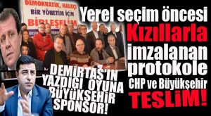 CHP’Lİ BÜYÜKŞEHİR HDP’YE SEÇİM DİYETİNDE NİRVANAYA ULAŞTI: DEMİRTAŞ’IN YAZDIĞI OYUNA SPONSOR!