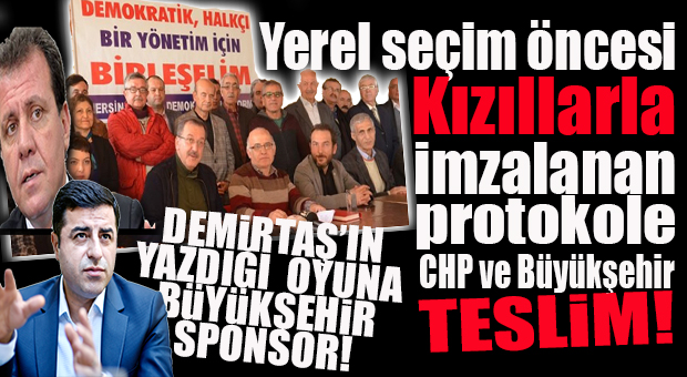 CHP’Lİ BÜYÜKŞEHİR HDP’YE SEÇİM DİYETİNDE NİRVANAYA ULAŞTI: DEMİRTAŞ’IN YAZDIĞI OYUNA SPONSOR!