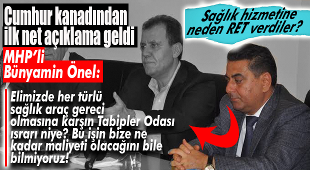 MHP “REDDİ” SAVUNDU: “İL SAĞLIK MÜDÜRLÜĞÜ İLE PROTOKOL YAP, TABİPLER ODASI İLE DEĞİL!”