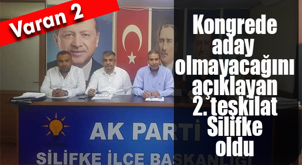 AK PARTİ’DE TOROSLAR’DAN SONRA SIRA SİLİFKE’DE: “ADAY DEĞİLİM!”