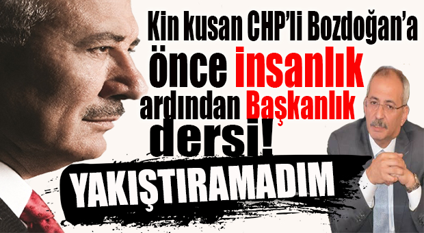 KOCAMAZ’DAN BOZDOĞAN’A TEPKİ: “BU İŞİ ÇOCUK OYUNCAĞI ZANNEDİYOR”