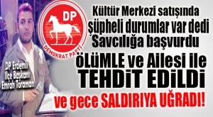 DEMOKRAT PARTİ ERDEMLİ İLÇE BAŞKANI TORAMAN BIÇAKLI SALDIRIYA UĞRADI!