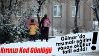GÜLNAR’DA TAŞIMALI OKULLAR TATİL, MERKEZDEKİLER EĞİTİME DEVAM!