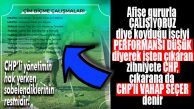 ÇALIŞMALARI BEĞENİLEREK AFİŞE KONULAN İŞÇİYİ DE CHP ZİHNİYETİ PERFORMANS BAHANESİYLE İŞTEN ÇIKARMIŞ… HANİ ÇIKIŞLAR SİYASİ DEĞİLDİ?