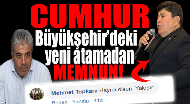 YENİ GENEL SEKRETERE “CUMHUR”DAN ONAY: “YAKIŞIR!”