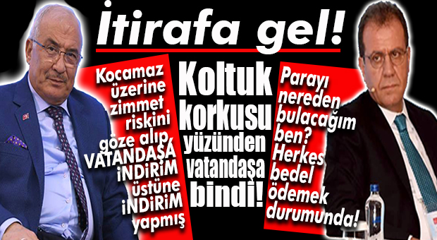 CHP’Lİ SEÇER HEM KOCAMAZ’IN HER TÜRLÜ RİSKİ ALARAK İNDİRİM YAPTIĞINI İTİRAF ETTİ HEM DE KENDİSİNİN VATANDAŞIN ÜSTÜNE DAHA ÇOK BİNECEĞİNİ…