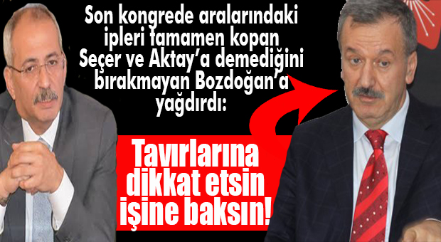 CHP İL BAŞKANI AKTAY, TARSUS BELEDİYE BAŞKANI BOZDOĞAN’I UYARDI: “İŞİNE BAKSIN!”