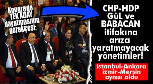 CHP KONGRESİNDE TEK ADAY DAYATMASININ SIRRI: CHP-HDP-GÜL-BABACAN İTTİFAKINA UYGUN YÖNETİM YARATMAK!