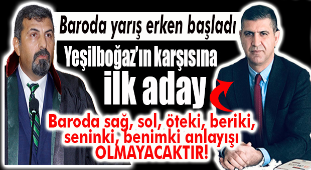 YEŞİLBOĞAZ’IN KARŞISINA İLK ADAY CEZA HUKUKÇUSU SEMİH BİROL GÜNER