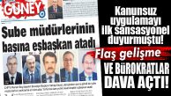 SANSASYONEL’İN GÜNDEME TAŞIDIĞI BÜYÜKŞEHİR’DEKİ “EŞBAŞKANLAR” SABAH GAZETESİ’NİN MANŞETİNDE
