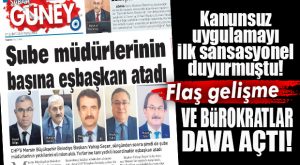 SANSASYONEL’İN GÜNDEME TAŞIDIĞI BÜYÜKŞEHİR’DEKİ “EŞBAŞKANLAR” SABAH GAZETESİ’NİN MANŞETİNDE