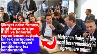 CHP’Lİ SEÇER METRO SUÇLULARINI BULDU: ŞİKAYET EDEN FİRMA, KİK VE BASIN! DAHA “İHALE YAPAMAYAN İNŞAATI NASIL BİTİRİR” DEMEDİK BİLE!!