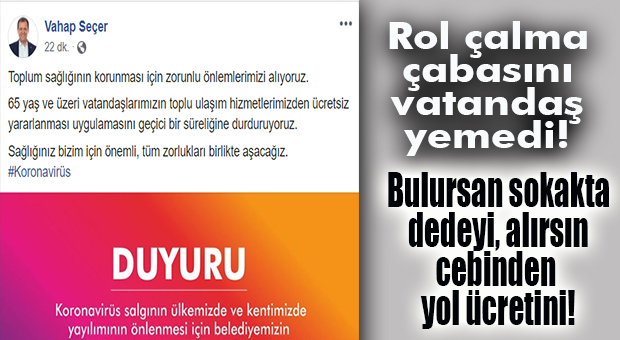 KİMİ BULACAKSIN DA ÜCRET TOPLAYACAKSIN? MEVZU 65 YAŞ VE ÜSTÜ… REKLAM KOKAN HAREKETLERE DEVAM…
