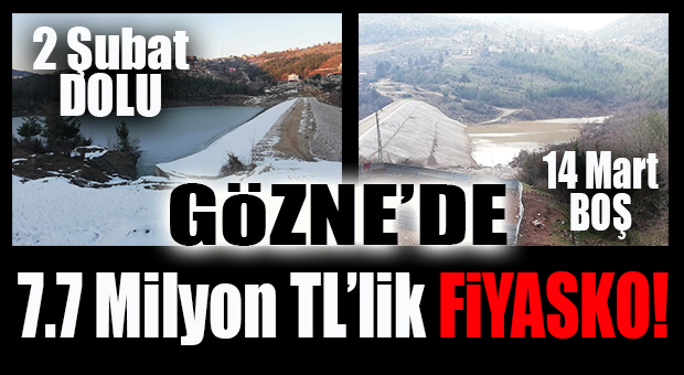ŞOK GELİŞME… 30 GÜNDE GÖZNE GÖLETİ BOŞALDI! TABANDAN SU MU KAÇIRIYOR?