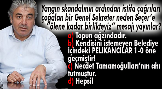 GENEL SEKRETER’DEN “ŞAŞIRTAN” PAYLAŞIM: “VAHAP SEÇER’LE DÜN DE, BUGÜN DE, YARIN DA BİRLİKTEYİZ!” HAYIRDIR İNŞALLAH!!!