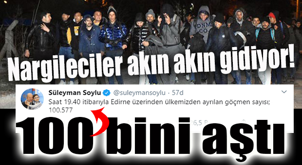 PLAJDA NARGİLE İÇEN KALMIYOR MU? TÜRKİYE’Yİ TERK EDEN SURİYELİ SAYISI 100 BİN’İ GEÇTİ!