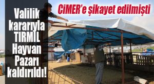 VALİLİK HIFZISIHHA KURULU KARAR ALDI: TIRMIL HAYVAN PAZARI KALDIRILDI!