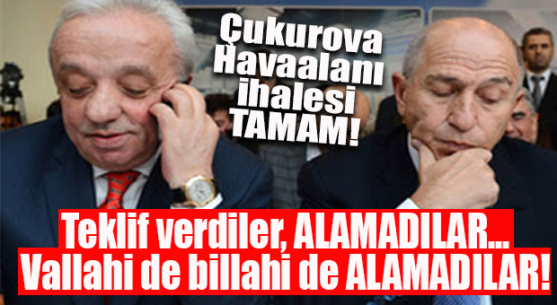 BİR KEZ DAHA BİSMİLLAH… ÇUKUROVA HAVALİMANINDA İHALEYİ KAZANAN FİRMA BELLİ OLDU
