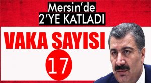 MERSİN’DEKİ VAKA SAYISI 9’DAN 17’YE ULAŞTI