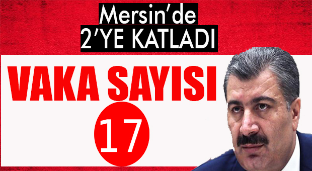 MERSİN’DEKİ VAKA SAYISI 9’DAN 17’YE ULAŞTI
