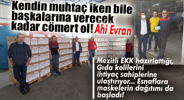 ESNAF KENDİ SÖKÜĞÜNÜ DİKER… DARA DÜŞEN ESNAF KENDİNİ UMURSAMADI, YİNE PAYLAŞTI!