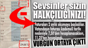SU FATURALARINDAKİ BÜYÜK OYUN… 2 AYLIK OKUYARAK KADEMEDEN GEÇİRDİLER!