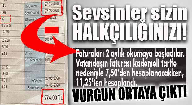 SU FATURALARINDAKİ BÜYÜK OYUN… 2 AYLIK OKUYARAK KADEMEDEN GEÇİRDİLER!