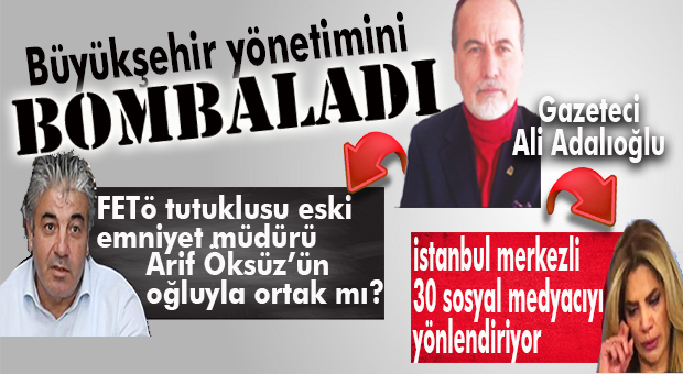 GAZETECİ ADALIOĞLU BÜYÜKŞEHİR YÖNETİMİNİ TOPA TUTTU… GENEL SEKRETER’LE İLGİLİ FLAŞ İDDİALAR
