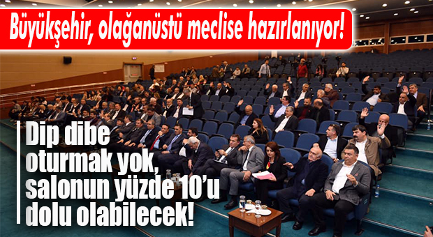 OLAĞANÜSTÜ MECLİS İÇİN KORONA ÖNLEMLERİ ALINIYOR: SALONUN YÜZDE 10’U DOLU OLACAK!