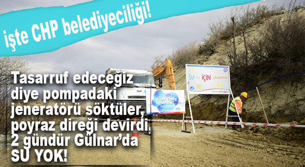 TASARRUF AYAĞINA GÜLNAR SUSUZ KALDI… KORONALI GÜNLERDE 2 GÜNDÜR SU YOK!