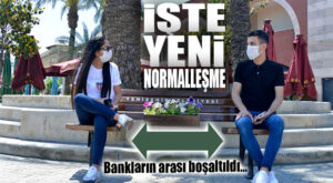 YENİŞEHİR’DE BANKLARA KORONA AYARI… DİP DİBE OTURMA BİTTİ!