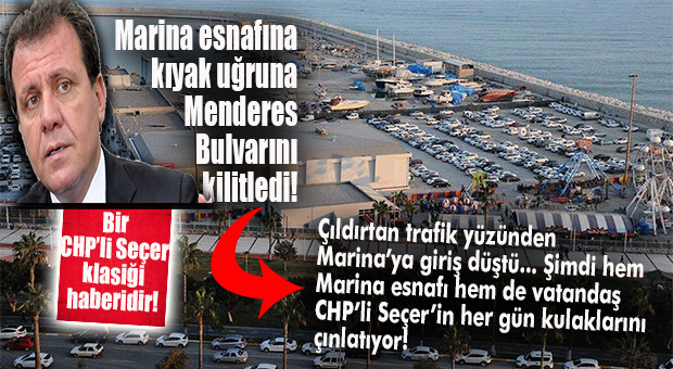 MARİNA ESNAFINA KIYAK ÇEKMEK İÇİN MERSİN TRAFİĞİNİ KİLİTLEDİ, MARİNACILAR DA VATANDAŞ DA İSYANDA