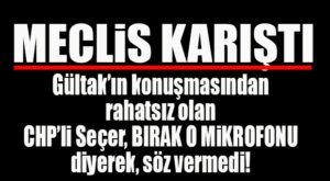 FLAŞ…FLAŞ…FLAŞ… MECLİS KARIŞTI… GÜLTAK-SEÇER-TAT RESTLEŞTİ