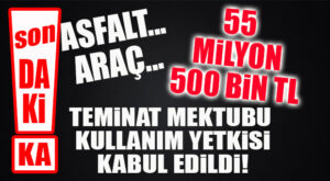 FLAŞ GELİŞME… CHP’Lİ SEÇER’İN İSTEDİĞİ 55 MİLYON 500 BİN TL’LİK İLLER BANKASI TEMİNAT MEKTUBU ALINMASI KONUSU KABUL EDİLDİ