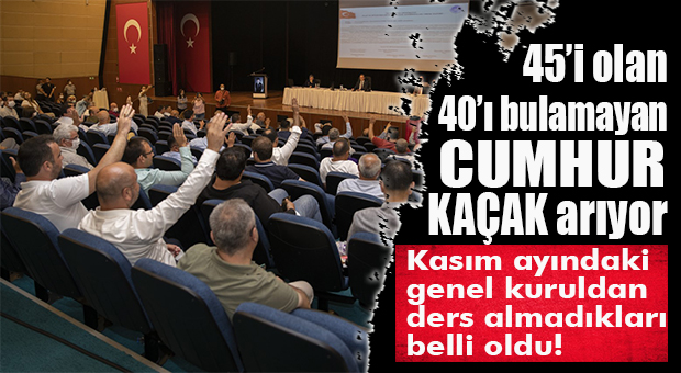 CUMHUR İŞİ CİDDİYE ALMADI, ŞİMDİ DE “KİM NİYE GELMEDİ” TARAMASI YAPIYORLAR!